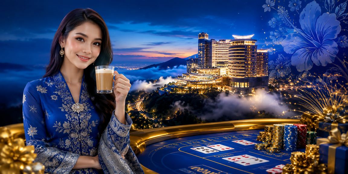 Pengguna mengakses permainan meja kasino xg27aqwmg melalui aplikasi di Genting Highlands